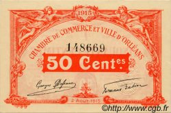 50 Centimes FRANCE régionalisme et divers Orléans 1915 JP.095.04 NEUF