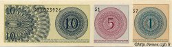 1 Sen, 5 Sen et 10 Sen Lot INDONÉSIE  1964 P.090, 091 et 092a NEUF