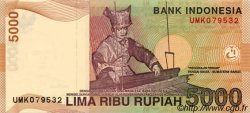 5000 Rupiah INDONESIA  2001 P.142c UNC