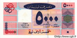 5000 Livres LIBANO  2001 P.079 q.FDC