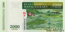 10000 Francs - 2000 Ariary MADAGASCAR  2003 P.083 UNC