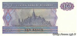 10 Kyats MYANMAR  1997 P.71b UNC