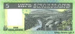 5 Emalangeni SWAZILAND  1982 P.09b UNC