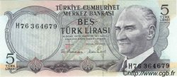 5 Lira TURQUIE  1976 P.185