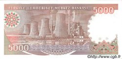 5000 Lira TÜRKEI  1990 P.198 ST