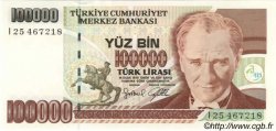100000 Lira TURKEY  1997 P.206 UNC