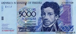 5000 Bolivares VENEZUELA  2002 P.084b NEUF