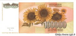 100000 Dinara YUGOSLAVIA  1993 P.118 FDC