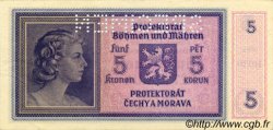 5 Korun Spécimen BOHÊME ET MORAVIE  1940 P.04s SPL