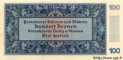 100 Korun Spécimen BOHÊME ET MORAVIE  1940 P.06s pr.NEUF