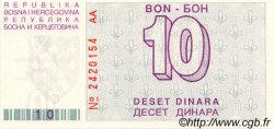 10 Dinara BOSNIE HERZÉGOVINE  1992 P.021a NEUF