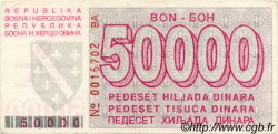 50000 Dinara BOSNIE HERZÉGOVINE  1993 P.029 TTB