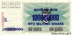 100000000 Dinara Faux BOSNIE HERZÉGOVINE  1993 P.037 NEUF