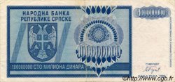 100000000 Dinara BOSNIE HERZÉGOVINE  1993 P.146a TTB