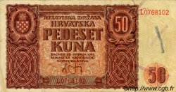 50 Kuna CROATIE  1941 P.01 TTB