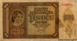 1000 Kuna CROATIE  1941 P.04a B