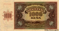 1000 Kuna CROATIE  1941 P.04a TTB+