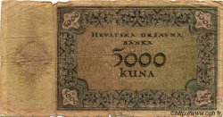5000 Kuna CROATIE  1943 P.14 B