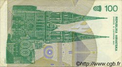 100 Dinara CROATIE  1991 P.20a TTB