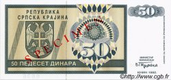 50 Dinara Spécimen CROATIE  1992 P.R02s NEUF