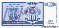 100 Dinara Spécimen CROATIE  1992 P.R03s NEUF