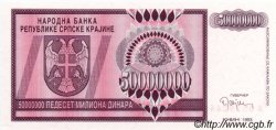 50000000 Dinara CROATIE  1993 P.R14a NEUF