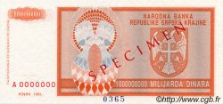 1000000000 Dinara Spécimen CROATIE  1993 P.R17s NEUF