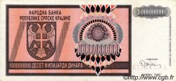 10000000000 Dinara CROATIE  1993 P.R19a SUP