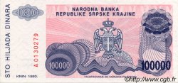 100000 Dinara CROATIE  1993 P.R22a