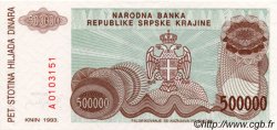 500 000 Dinara CROATIE  1993 P.R23a