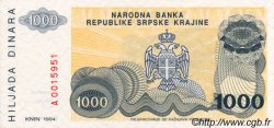 1000 Dinara CROATIE  1994 P.R30a NEUF