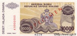10000 Dinara Spécimen CROATIE  1994 P.R31s NEUF