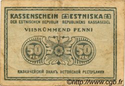 50 Penni ESTONIE  1919 P.42a TB+