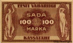 100 Marka ESTONIE  1919 P.48c TTB+