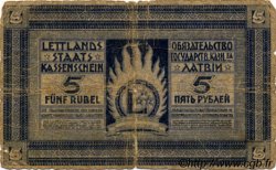 5 Rubli LETTONIE  1919 P.03b AB