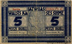 5 Rubli LETTONIE  1919 P.03b TB