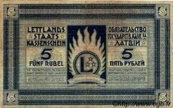 5 Rubli LETTONIE  1919 P.03f TB+