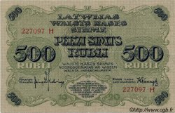 500 Rubli LETTONIE  1920 P.08b SUP