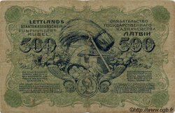 500 Rubli LETTONIE  1920 P.08c TB