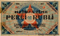 5 Rubli LETTONIE Riga 1919 P.R3a TTB+