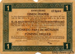 1 Perper MONTENEGRO  1917 P.M.148 B+