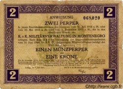 2 Perpera MONTENEGRO  1917 P.M.149 B
