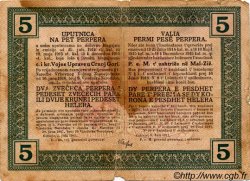 5 Perpera MONTENEGRO  1917 P.M.150 B