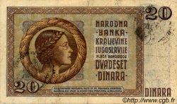 20 Dinara MONTENEGRO  1941 P.R11 pr.TTB
