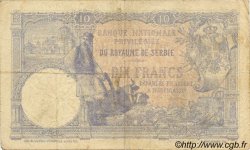 10 Dinara SERBIE  1893 P.10a TB