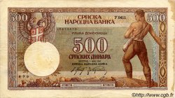 500 Dinara SERBIE  1942 P.31 pr.TTB