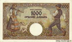 1000 Dinara SERBIE  1942 P.32a SUP