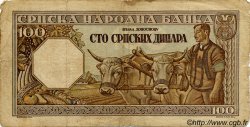 100 Dinara SERBIE  1943 P.33 pr.TB