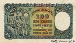 100 Korun Spécimen SLOVAQUIE  1940 P.10s SUP+