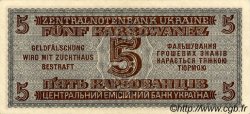 5 Karbowanez UKRAINE  1942 P.051 SPL